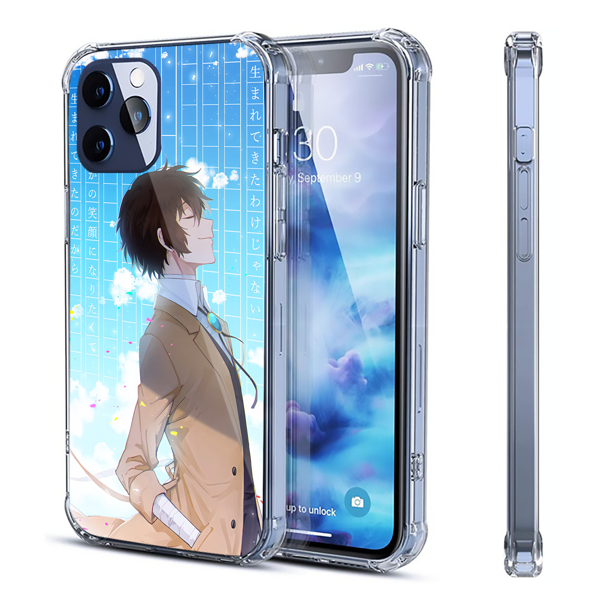 （画像用） 文豪ストレイドッグス Bungo Stray Dogs 【iPhone 12シリーズ対応】透明スマホケース（クリアソフトケース）